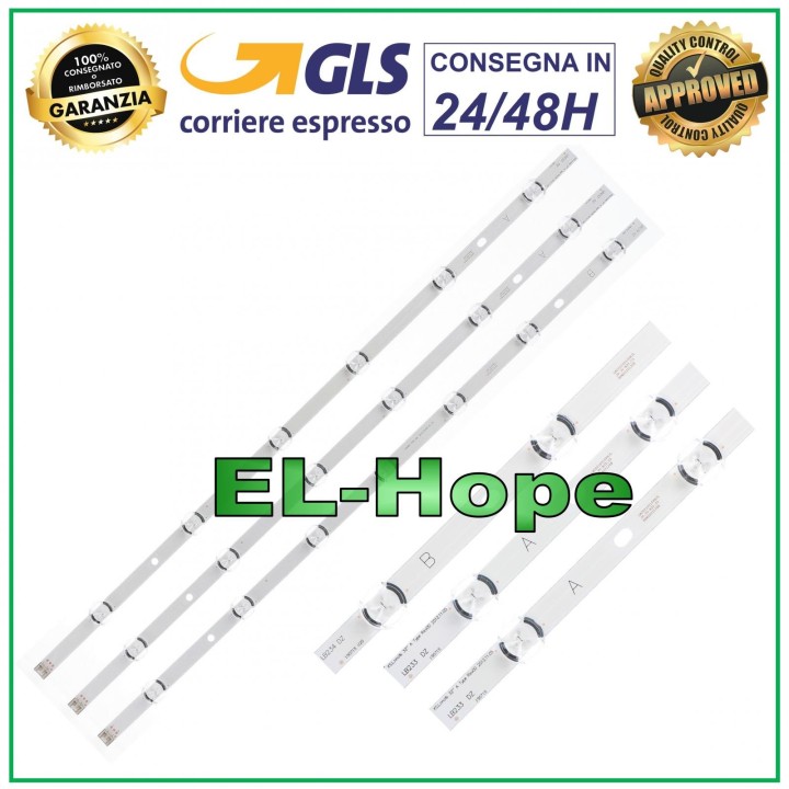 KIT OF 3 LED STRIP BARS FOR LG TV AGF78399401 POLA2.0 32LN536B HC320DXN-VSFP4-21XX
