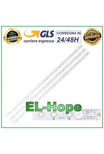 KIT 3 LED STRIP BARS FOR PHILIPS TV GJ-2K15 D2P5-315 D307-V1 32PFH4100 3V