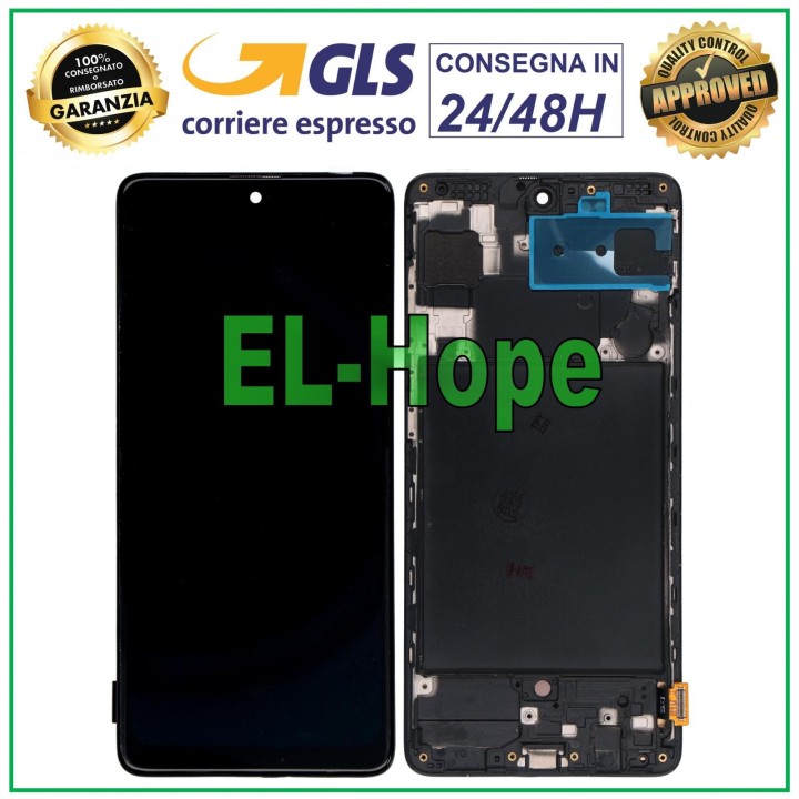 OLED LCD DISPLAY + FRAME FOR SAMSUNG GALAXY A71 SM A715 A715F TOUCH SCREEN GLASS
