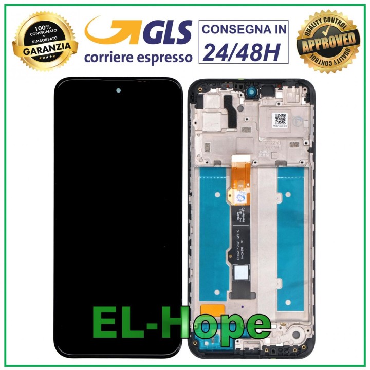 TFT LCD DISPLAY + FRAME FOR MOTOROLA MOTO G31 XT2173 TOUCH SCREEN BLACK GLASS