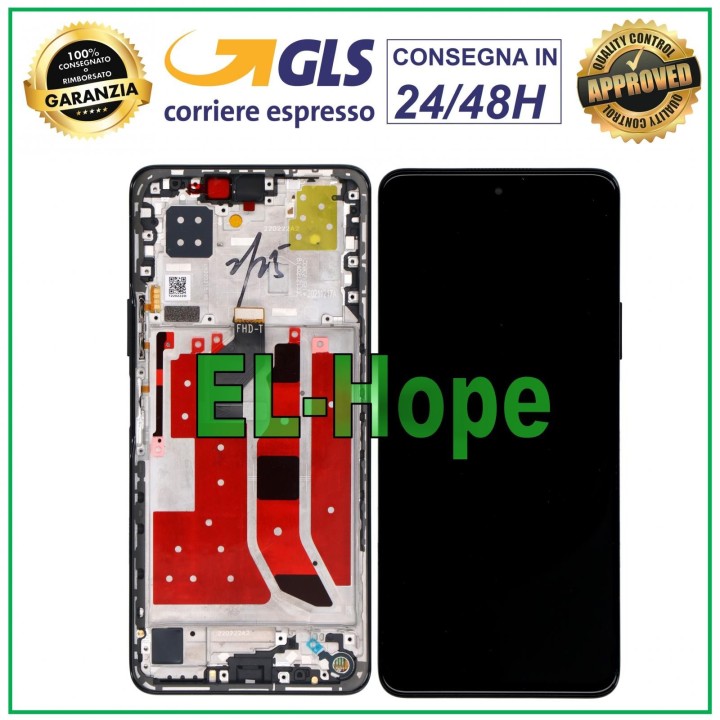 LCD DISPLAY + FRAME FOR HUAWEI NOVA 9 SE 5G JLN-LX1 LX3 AN00 TOUCH SCREEN BLACK