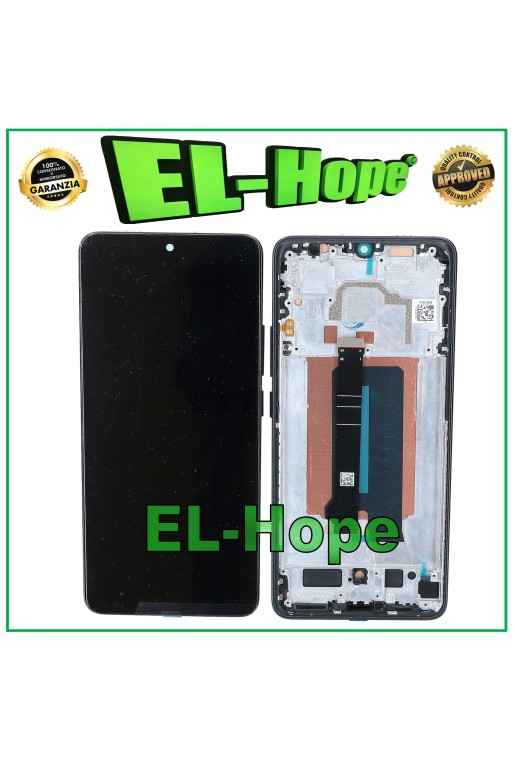 TFT LCD DISPLAY FOR XIAOMI POCO X6 PRO 5G 2311DRK48I TOUCH GLASS FRAME BLACK