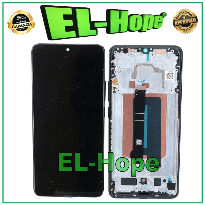 TFT LCD DISPLAY FOR XIAOMI POCO X6 PRO 5G 2311DRK48I TOUCH GLASS FRAME BLACK