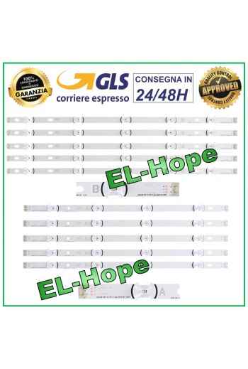 KIT 10 LED STRIP BARS FOR LG 50 TV LB162 (A) - LB163 (B) INNOTEK DRT 3.0