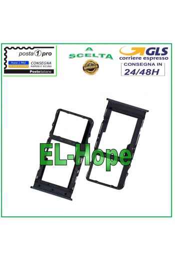 SLOT CART COMPARTMENT NANO SIM MICRO SD CARD TCL 10 10L T770H T770B BLACK HOUSING