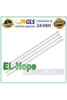 KIT 4 BARS 11 LEDs FOR HAIER TV LED40D11-ZC14-03(B) 30340011206 LT-40E71(A)