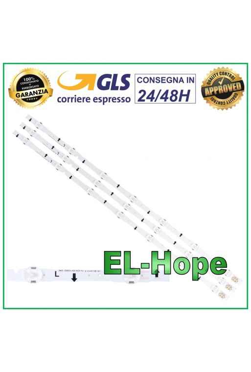 KIT OF 3 LED STRIP BARS FOR 32 TV SAMSUNG D4GE-320DC0-R2 2014SVS32HD LB658 650 mm