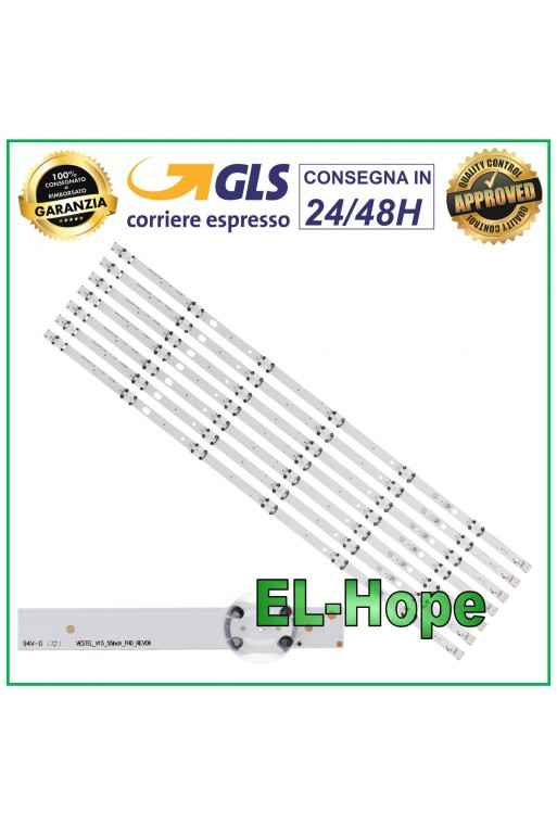 KIT 7 6 LED STRIP BARS FOR 55 VESTEL TV VESTEL_V15_55INCH_FHD_REV06 LT55C760