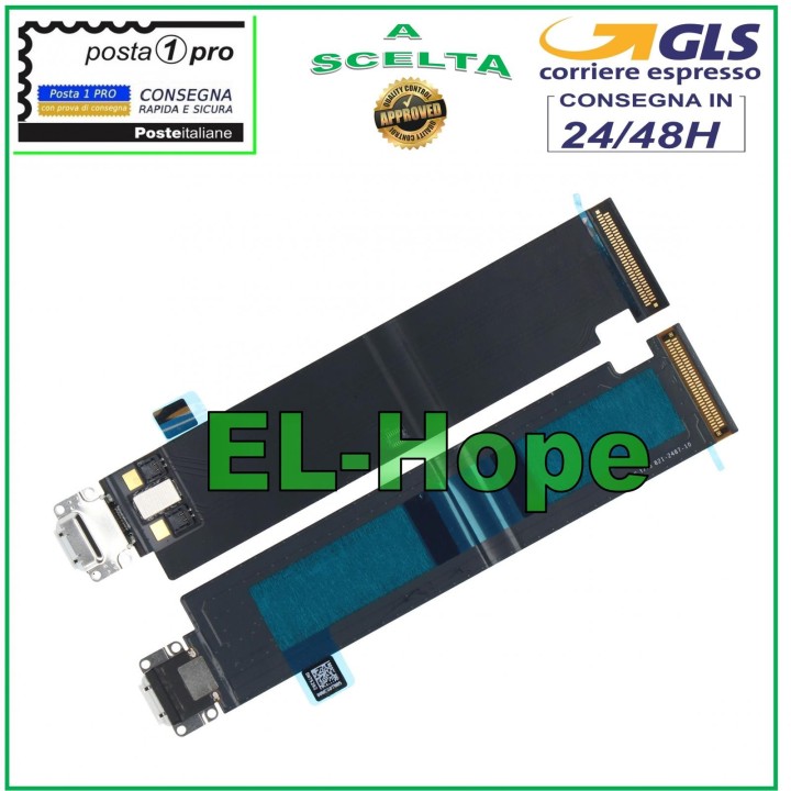 CHARGING CONNECTOR FOR APPLE IPAD PRO 12.9 1st GEN A1584 A1652 WHITE CHARGING FLAT