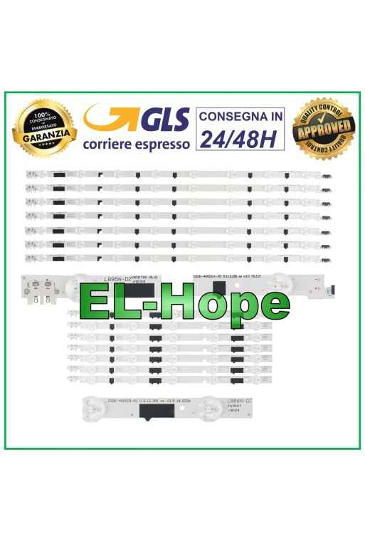 KIT 14 LED STRIP BARS FOR 40 SAMSUNG TV D2GE-400SCA-R3 / D2GE-400SCB-R3 UE40F