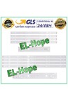 KIT 8 LED BARS FOR LG 43  TV CRH-A4330300104L6CNREV10 CRH-A4330300105R6CNREV10
