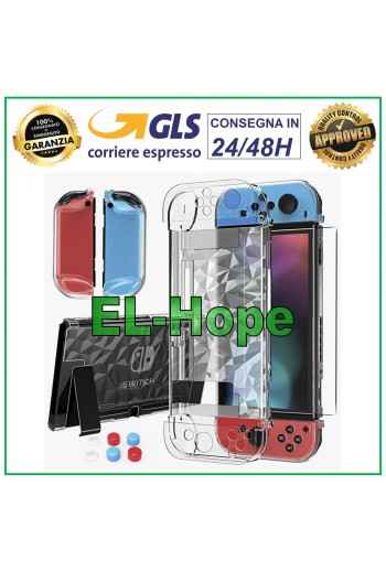 TRANSPARENT PVC CASE HARD SHOCKPROOF COVER FOR NINTENDO SWITCH