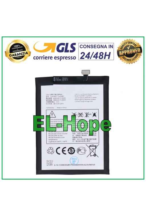 BATTERY TLP038D7 / TLP038D1 FOR ALCATEL 1S 2020 5028D 5028Y EQUAL ORIGINAL