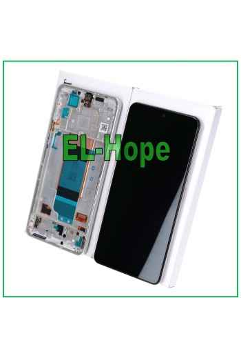 100% ORIGINAL LCD DISPLAY SERVICE FRAME XIAOMI POCO F4 2022 TOUCH SCREEN SILVER
