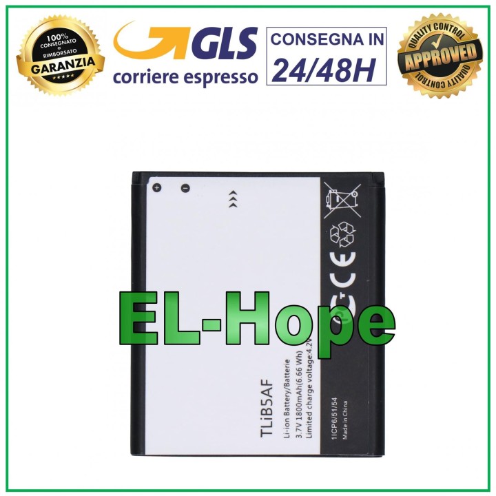 TLIB5AF BATTERY FOR ALCATEL ONE TOUCH OT-5035 5035D 5036 5036D 997
