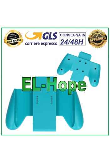 GRIP HANDLE FOR JOYCON RIGHT LEFT NINTENDO SWITCH ACCESSORIES BLUE