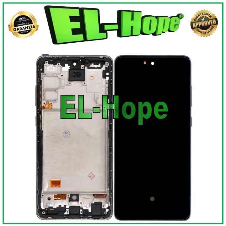 OLED LCD DISPLAY + FRAME FOR SAMSUNG GALAXY A72 SM A725 A726 TOUCH BLACK GLASS