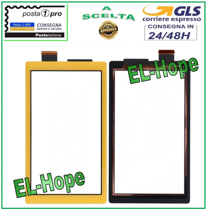 TOUCH SCREEN GLASS FOR NINTENDO SWITCH LITE GAME PAD DIGITIZER YELLOW GLASS