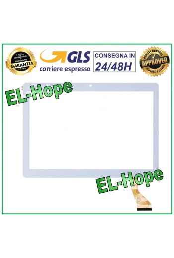 TOUCH SCREEN GLASS PHABLET FLAT CODE KINGVINA-PG1026-FPC 10.1 WHITE DOUBLE-SIDED ADHESIVE