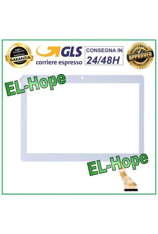 TOUCH SCREEN GLASS PHABLET FLAT CODE KINGVINA-PG1026-FPC 10.1 WHITE DOUBLE-SIDED ADHESIVE