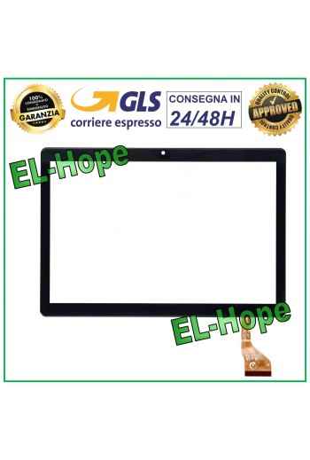 TOUCH SCREEN GLASS YESTEL X7 FLAT FLEX CODE HZYCTP-102044 10.1 BLACK DOUBLE-SIDED ADHESIVE