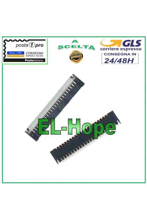 CLIP CONNECTOR FLEX LCD DISPLAY FOR NINTENDO SWITCH OLED SOCKET FPC TO SOLDER 