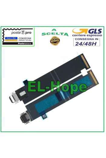 CHARGING CONNECTOR FOR APPLE IPAD PRO 12.9 1st GEN A1584 A1652 BLACK CHARGING FLAT