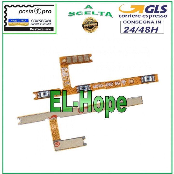 FLAT SIDE KEYS VOLUME POWER OFF KEY FOR MOTOROLA MOTO G62 5G XT2223