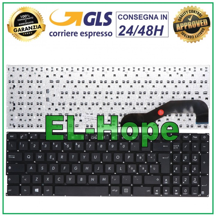 ITALIAN KEYBOARD FOR ASUS NOTEBOOK F540 F540L F540LJ-XX470T F540LJ BLACK