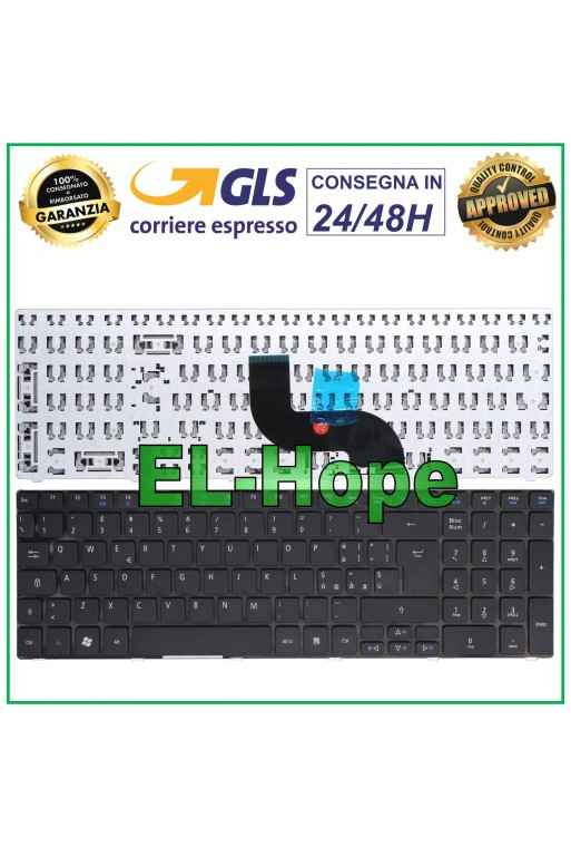 ITA KEYBOARD FOR NOTEBOOK PACKARD BELL EASYNOTE MS2290 TM85 TM97 TM98 TM99 BLACK