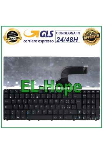 ITALIAN KEYBOARD NOTEBOOK ASUS G60 G52 U50 UX50 X61 G60J G60V G60JX G60VX BLACK