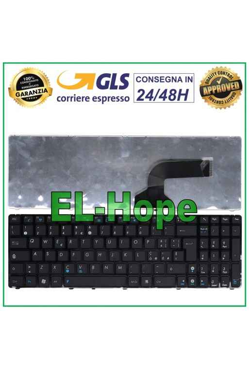 ITALIAN KEYBOARD NOTEBOOK ASUS G60 G52 U50 UX50 X61 G60J G60V G60JX G60VX BLACK