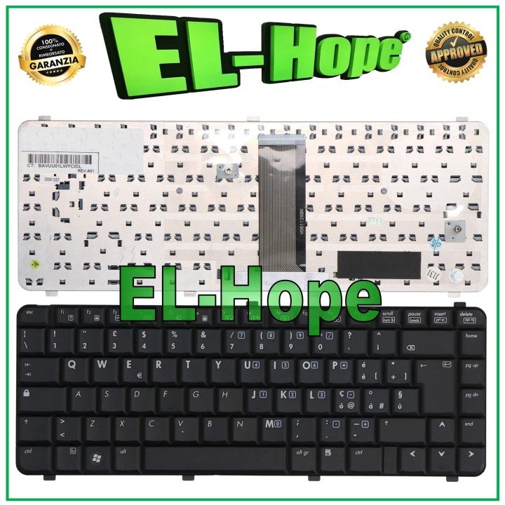 ITALIAN KEYBOARD FOR HP COMPAQ 511 515 516 610 615 CQ510 CQ610 NOTEBOOK BLACK