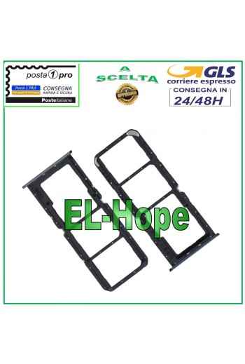 SLOT CARRIAGE COMPARTMENT NANO SIM MICRO SD CARD FOR OPPO REALME C30 RMX3581 BLACK