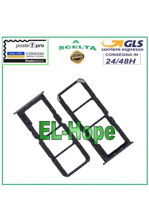 SLOT CARRIAGE COMPARTMENT NANO SIM MICRO SD CARD FOR OPPO REALME C30 RMX3581 BLACK