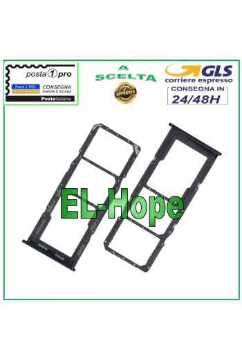 SLOT CARRIAGE COMPARTMENT NANO SIM CARD + MICRO SD SAMSUNG GALAXY A13 SM A135 F BLACK