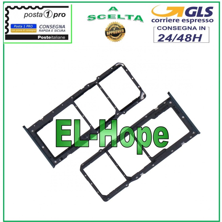 SLOT CARRIAGE SIM COMPARTMENT MICRO SD CARD FOR OPPO REALME C31 RMX3501 BLACK