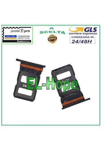 SLOT CARRIAGE COMPARTMENT HOUSING NANO SIM CARD 1 / SIM 2 FOR XIAOMI POCO F4 BLACK