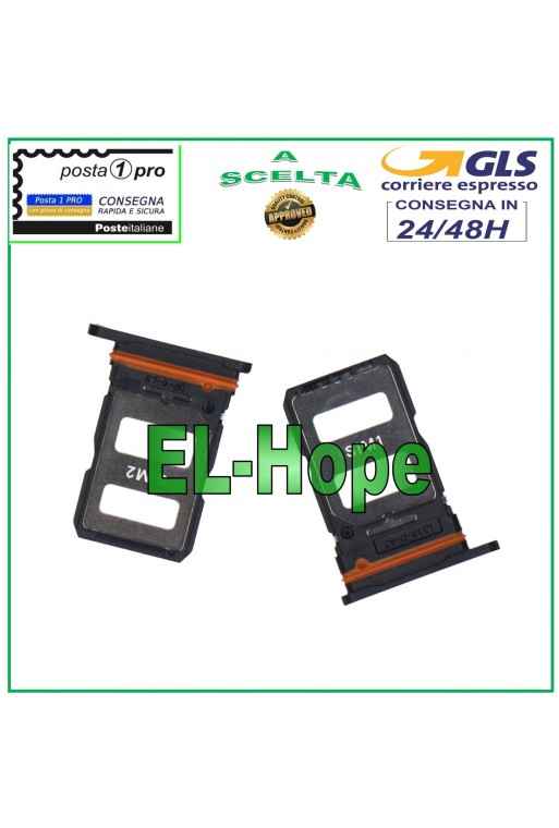 SLOT CARRIAGE COMPARTMENT HOUSING NANO SIM CARD 1 / SIM 2 FOR XIAOMI POCO F4 BLACK