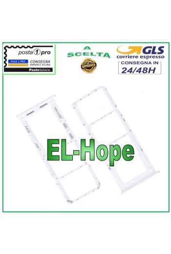 SLOT CART COMPARTMENT NANO SIM MICRO SD SAMSUNG GALAXY A13 SM A135 F WHITE