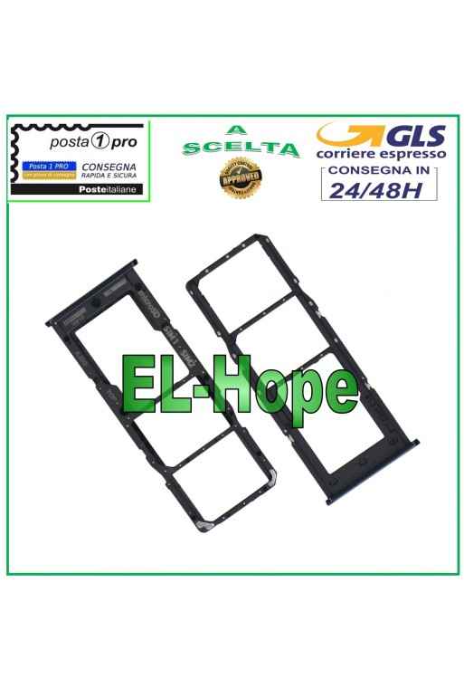 SLOT CARRIAGE COMPARTMENT NANO SIM CARD + MICRO SD SAMSUNG GALAXY A04S SM A047 F BLACK