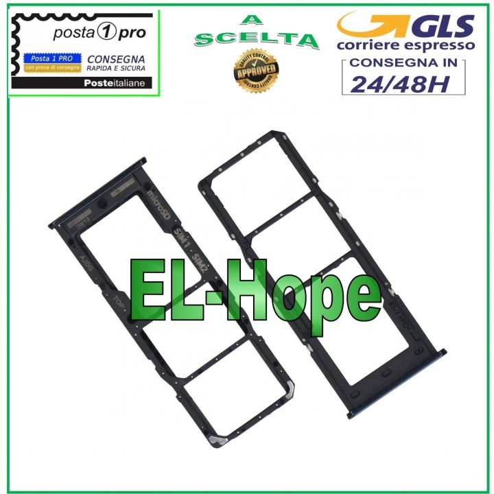 SLOT CARRIAGE COMPARTMENT NANO SIM CARD + MICRO SD SAMSUNG GALAXY A04S SM A047 F BLACK