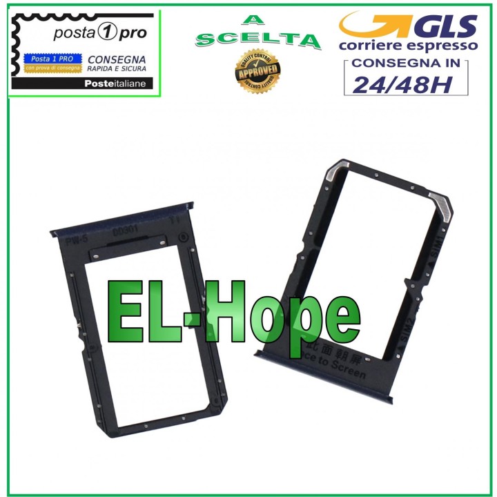 SLOT CARRIAGE COMPARTMENT HOUSING NANO SIM CARD 1 /SIM 2 SLOT OPPO RENO 4Z 5G BLACK