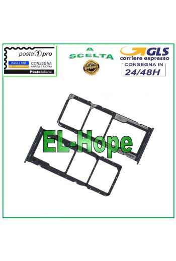 SLOT CART COMPARTMENT NANO SIM SD CARD XIAOMI REDMI 10C 220333QAG 220333QBi BLACK