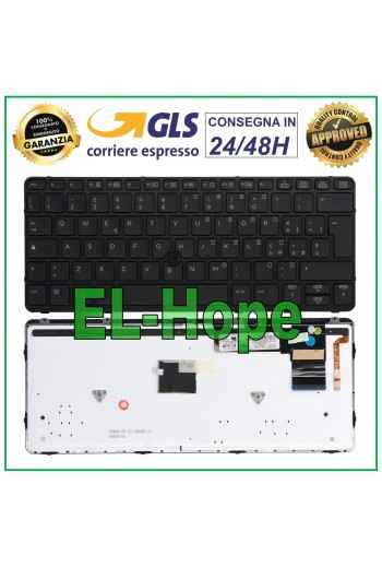HP ELITEBOOK 820 825 720 725 G1 G2 FRAME BACKLIT BLACK ITALIAN KEYBOARD