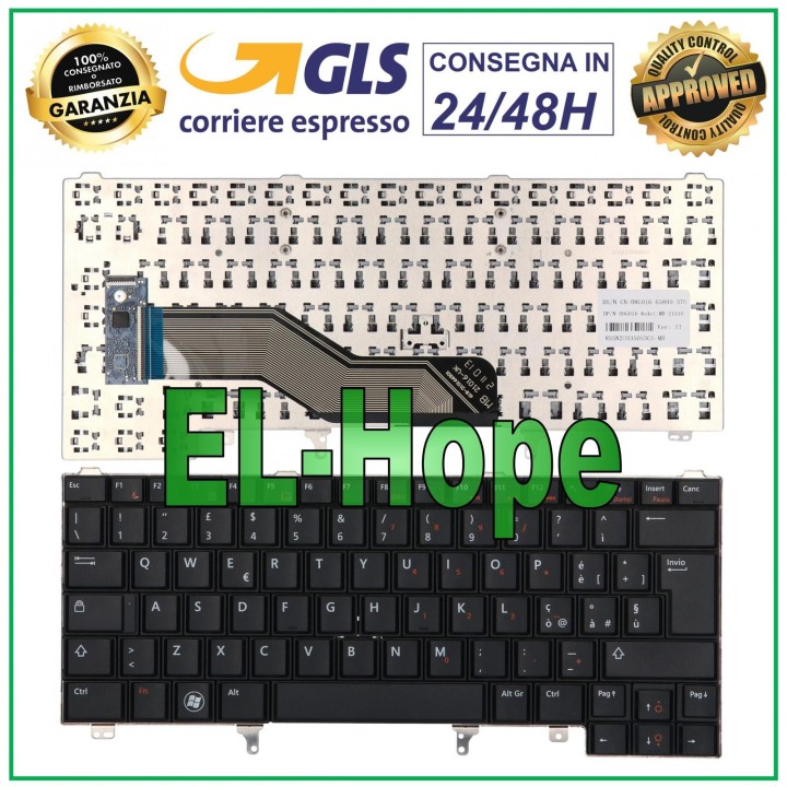 ITA KEYBOARD FOR DELL LATITUDE E6220 E6420 E5420 E6220 E6320 E6430 NOTEBOOK