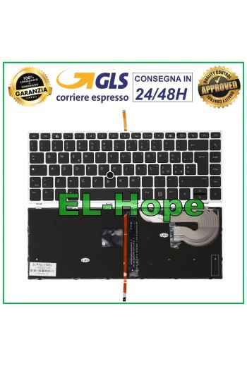 ITALIAN KEYBOARD FOR HP ELITEBOOK G5 G6 840 846 745 ZBOOK 14U BLACK NOTEBOOK