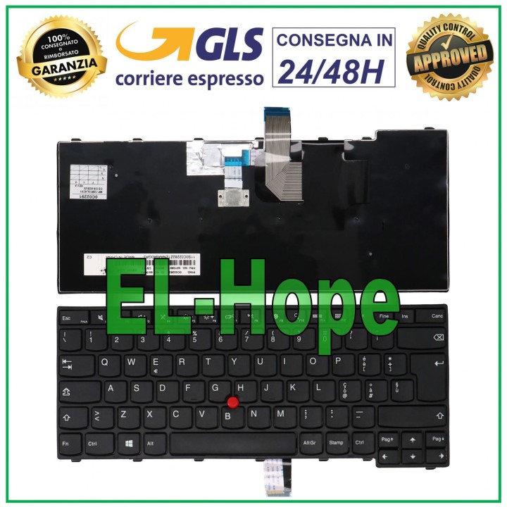 ITALIAN KEYBOARD FOR LENOVO THINKPAD L460 T440 T440P T440S T450 T450S T460 BLACK