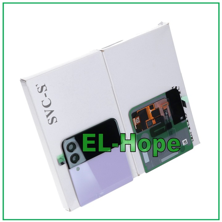 ORIGINAL UPPER REAR GLASS SAMSUNG Z FLIP 3 SM-F711B PURPLE GH97-26773D