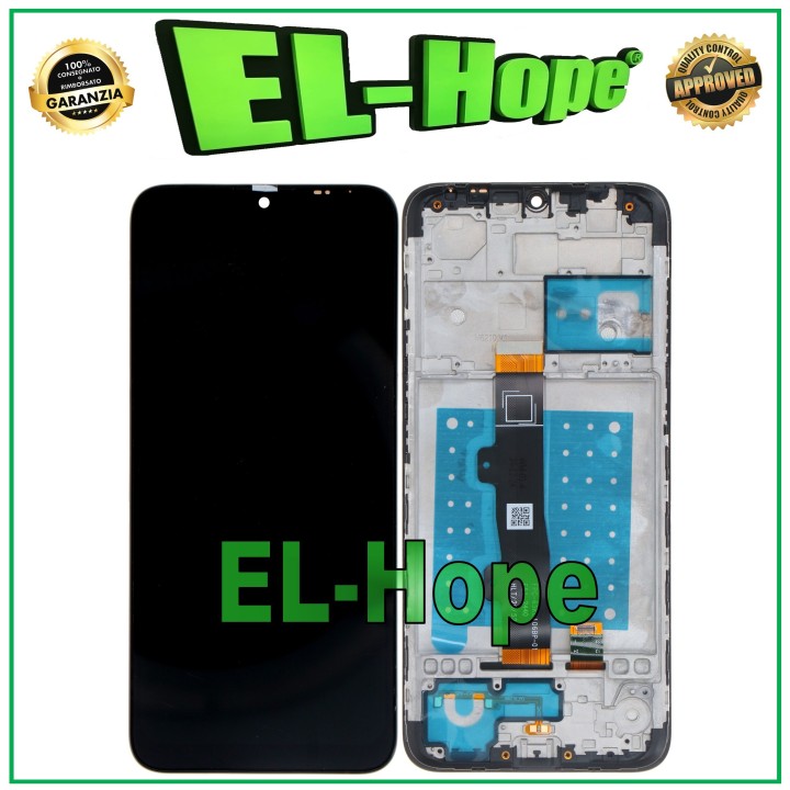 LCD DISPLAY FRAME FOR MOTOROLA MOTO E7 XT2095 XT-2095 TOUCH SCREEN BLACK GLASS